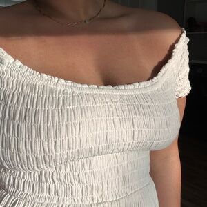 american eagle white multi-style dress